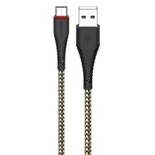 Product image of BOROFONE BX25 Powerful charging data cable for Lightning Black