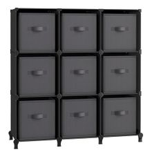 Product image of SONGMICS, კუბური შესანახი ორგანაიზერი 9 შესანახი ყუთით, შავი, 94 x 31.5 x 95.5 სმ