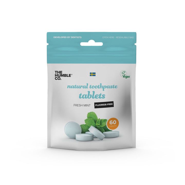 Humble Natural კბილის პასტის ტაბლეტები ფტორის გარეშე 60ც