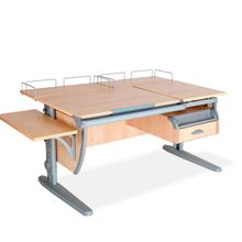 Product image of სამეცადინო მაგიდა ერგო უნივერსალი SUT17, ტუმბო TCH 07, გვერდითა და უკანა თარო