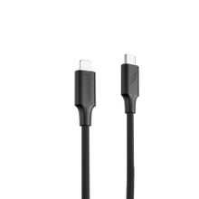 Product image of Cable Proove Striped Silicone Type-C to Lightning (1m) black