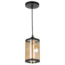 Product image of BELLA MITA 6132-1 შავი საკიდი ჭაღი E27 ცოკოლით