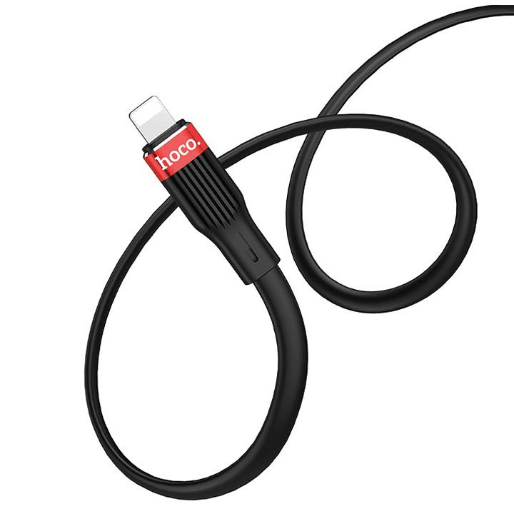 hoco-u72-forest-silicone-charging-cable-for-micro-black-photo-2