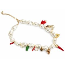 Product image of Pearl necklace with colorful details ყელსაბამი