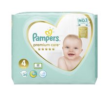 Product image of Pampers ბავშვის საფენი Premium Care 4 ზომა 34ც