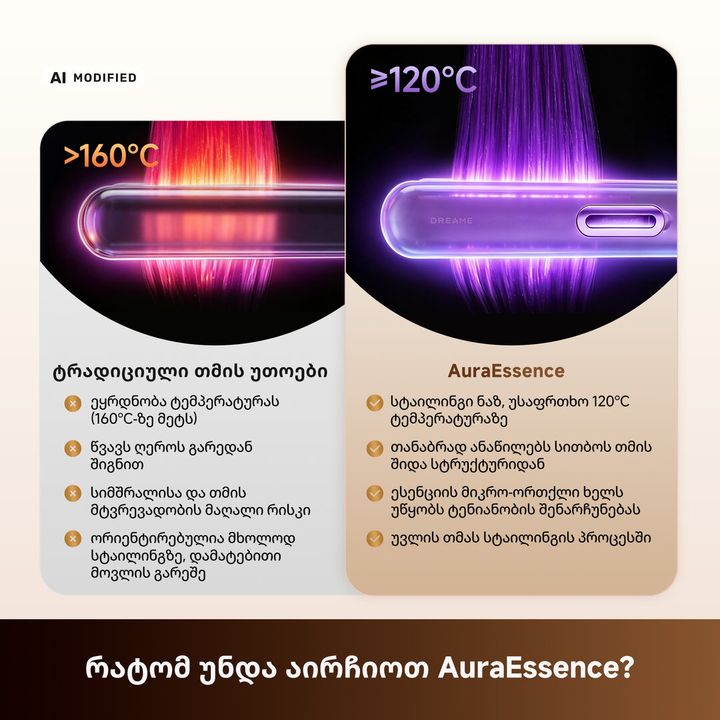 hair-straightenerdreame-aura-essence-hair-straightener-golden-ams02c-eu-tmis-gasastsorebeli-photo-2