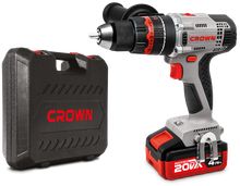 Product image of CROWN CT21075HMX ელექტრო სახრახნისი ჩაქუჩით ელემენტის გარეშე 20V MAX