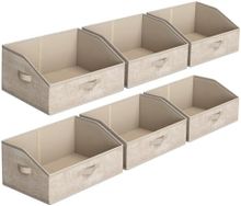 Product image of SONGMICS, დასაკეცი ქსოვილის შესანახი ურნები, ბეჟი, 30 x 20.1 x 39.9 სმ
